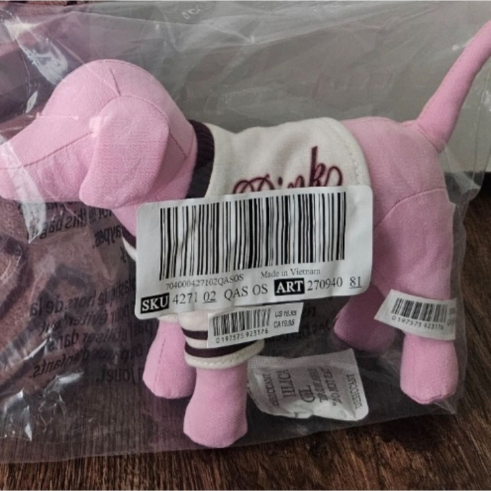 PINK Victoria's Secret Mini Dog In Sweater NEW - Picture 3 of 4